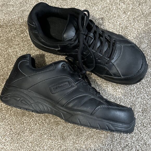 Sr Max Steel Toe SRM 1880 Black Leather Ankle Shoes Work Mens 8 Women 9 41 main image 5